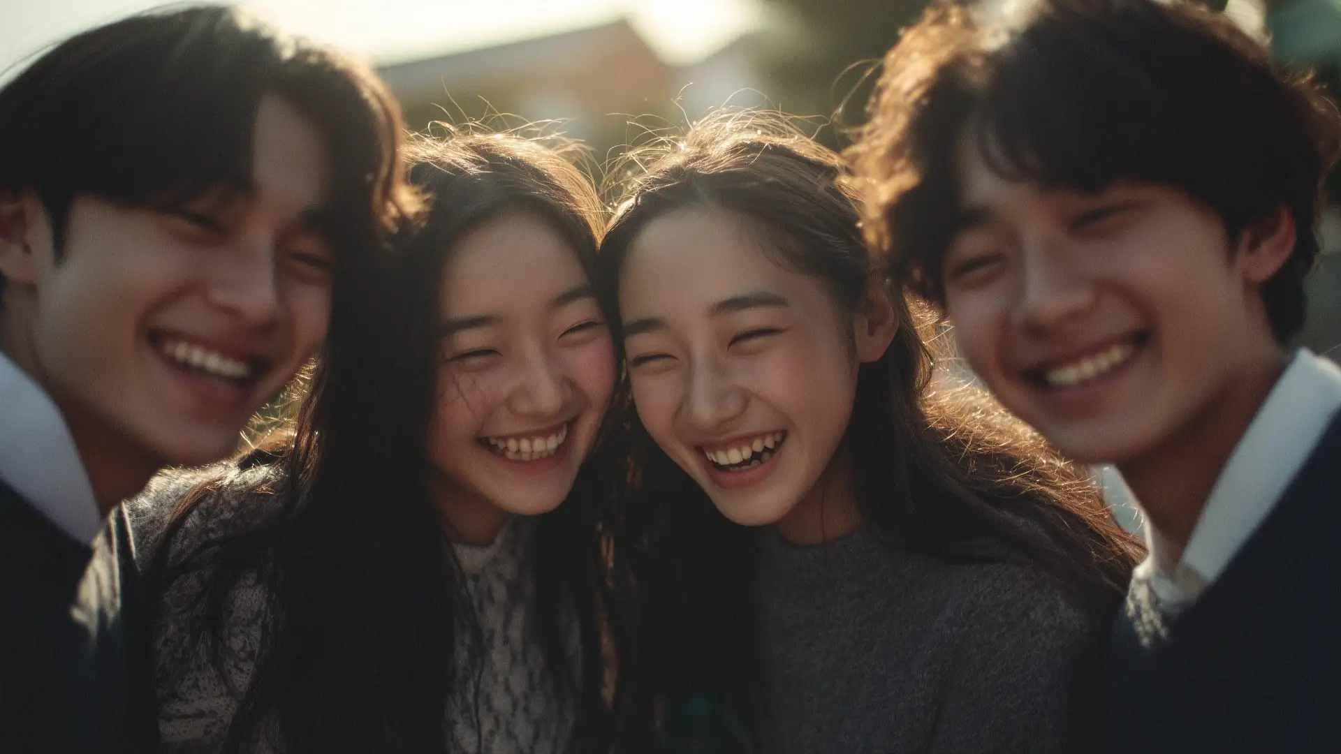건강한 컨디션의 맨얼굴 클로즈업
